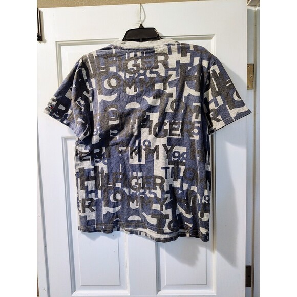 Tommy Hilfiger All Over Print Seattle Seahawks Size Medium T-Shirt AOP American - Picture 11 of 13